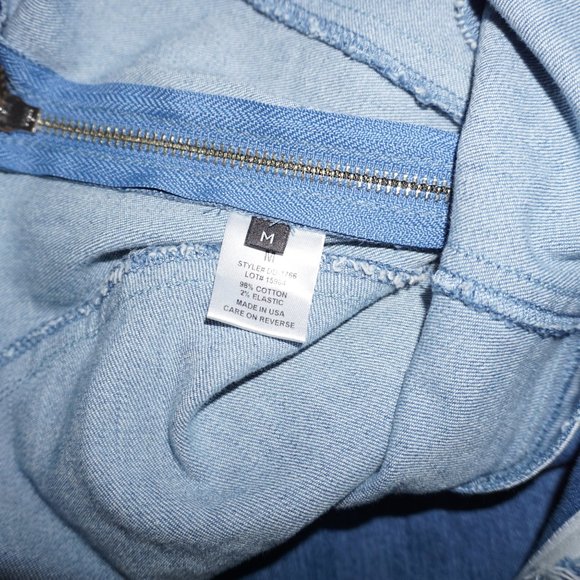 INTERMIX Denim Bustier Convertible Rear Zip - Picture 6 of 9